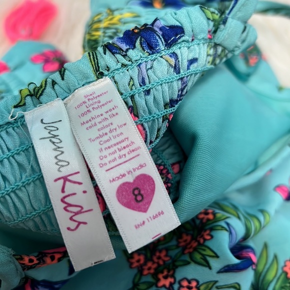 Girls Tropical Print Romper 8 - Picture 7 of 7